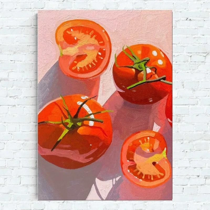 Amazon.co.jp: ミニマリストトマトポスターとプリントモダンウォール